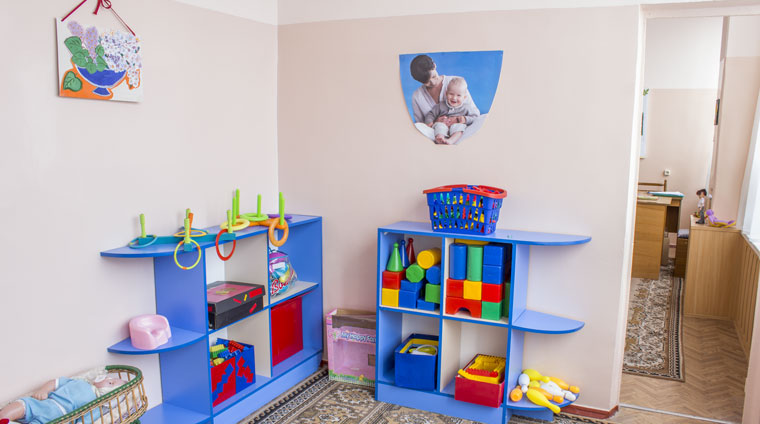 Игрушки в детской комнате санатория Зори Ставрополья в Пятигорске